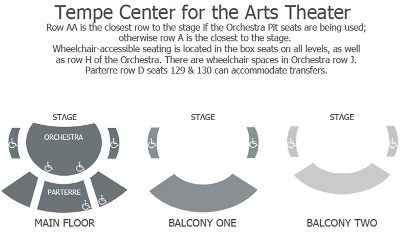 Tempe Center for the Arts Seating Chart
